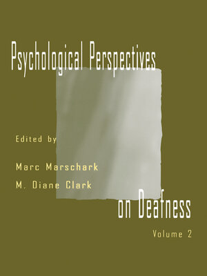 cover image of Psychological Perspectives on Deafness